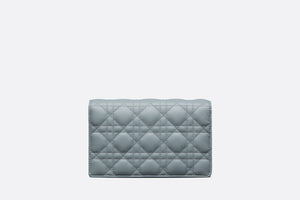 Lady Dior Chain Pouch • Cloud Blue Cannage Lambskin