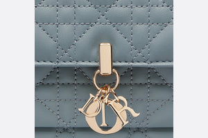 Lady Dior Chain Pouch • Cloud Blue Cannage Lambskin