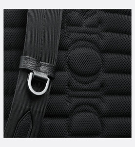 Kid's Dior Explorer Backpack • Black Dior Oblique Mirage Technical Fabric and Grained Calfskin