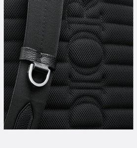 Kid's Dior Explorer Backpack • Black Dior Oblique Mirage Technical Fabric and Grained Calfskin