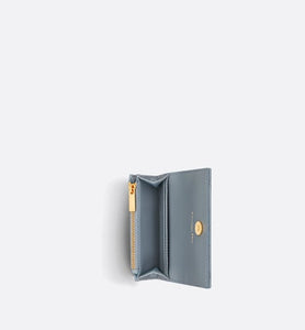 Dior Caro XS Wallet • Cloud Blue Supple Cannage Calfskin