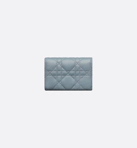 Dior Caro XS Wallet • Cloud Blue Supple Cannage Calfskin