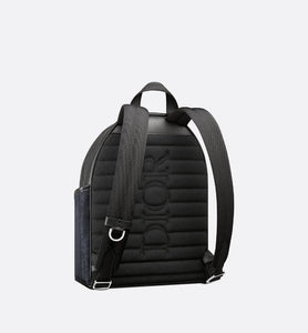 Kid's Dior Explorer Backpack • Black Dior Oblique Mirage Technical Fabric and Grained Calfskin