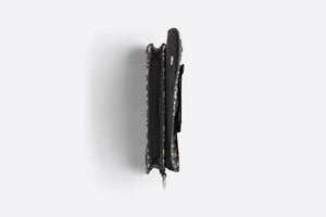 Saddle Pouch • Beige and Black Dior Oblique Jacquard