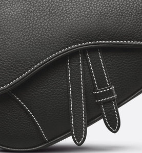 Mini Saddle Bag • Black Grained Calfskin