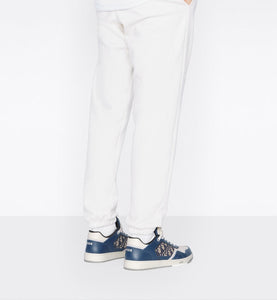 B27 Low-Top Sneaker • Blue, Cream and Dior Gray Smooth Calfskin with Beige and Black Dior Oblique Jacquard