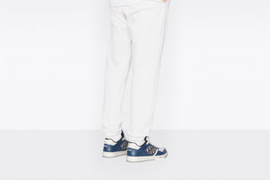 B27 Low-Top Sneaker • Blue, Cream and Dior Gray Smooth Calfskin with Beige and Black Dior Oblique Jacquard