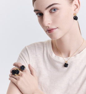 Rose Dior Pré Catelan Necklace • Yellow Gold and Onyx