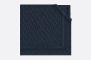 D-Oblique Shawl • Navy Blue Wool, Silk and Cashmere