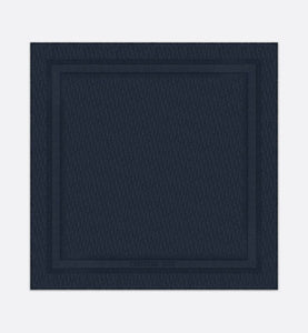 D-Oblique Shawl • Navy Blue Wool, Silk and Cashmere
