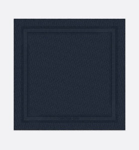 D-Oblique Shawl • Navy Blue Wool, Silk and Cashmere