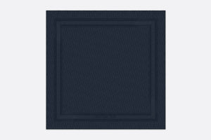 D-Oblique Shawl • Navy Blue Wool, Silk and Cashmere