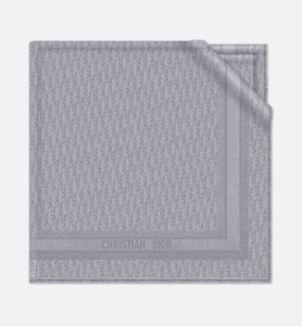 D-Oblique Shawl • Gray Wool, Silk and Cashmere