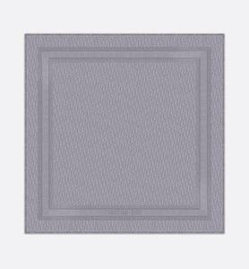 D-Oblique Shawl • Gray Wool, Silk and Cashmere