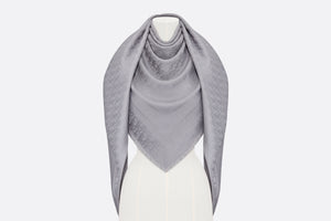 D-Oblique Shawl • Gray Wool, Silk and Cashmere
