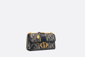 30 Montaigne East-West Bag • Blue Dior Oblique Jacquard