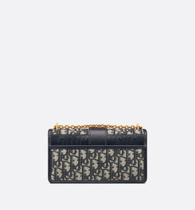 30 Montaigne East-West Bag • Blue Dior Oblique Jacquard