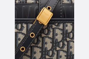 30 Montaigne East-West Bag • Blue Dior Oblique Jacquard