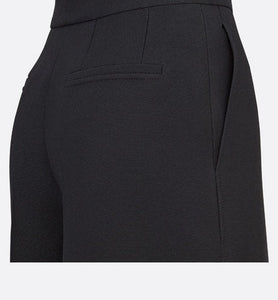 Cropped Pants • Black Wool and Silk
