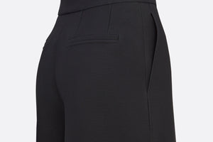 Cropped Pants • Black Wool and Silk
