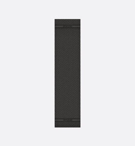 Dior Oblique Stole • Black Silk Crepe