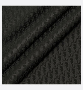 Dior Oblique Stole • Black Silk Crepe