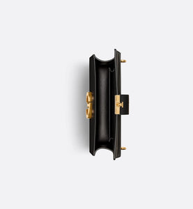 30 Montaigne East-West Bag with Chain • Black Calfskin