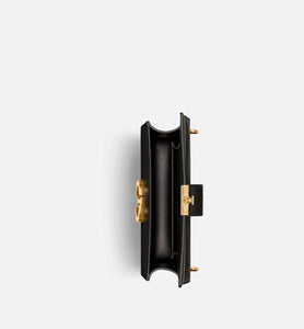 30 Montaigne East-West Bag with Chain • Black Calfskin
