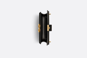 30 Montaigne East-West Bag with Chain • Black Calfskin
