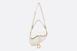 Saddle Bag with Strap • Latte Grained Calfskin