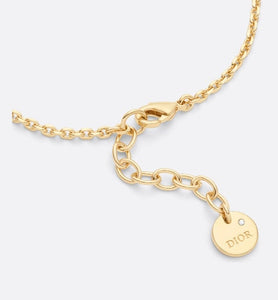 Petit CD Bracelet • Gold-Finish Metal with a White Resin Pearl