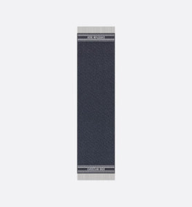Dior Oblique Scarf • Navy Blue Cashmere