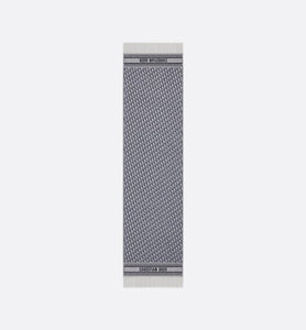 Dior Oblique Scarf • Navy Blue Cashmere