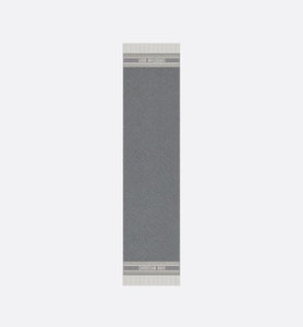 Dior Oblique Scarf • Gray Cashmere