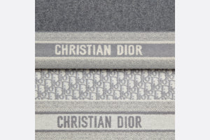 Dior Oblique Scarf • Gray Cashmere