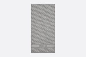 Dior Oblique Stole • Gray Silk Crepe