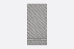 Dior Oblique Stole • Gray Silk Crepe