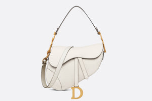 Saddle Bag with Strap • Latte Grained Calfskin
