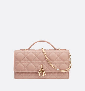 Miss Dior Mini Bag • Rose Des Vents Cannage Lambskin