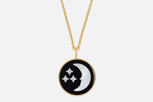 Rose Céleste Necklace • Yellow Gold, Diamonds, Mother-of-Pearl and Onyx