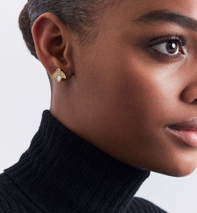 Rose Des Vents Earring • Yellow Gold, Diamonds and Mother-of-Pearl