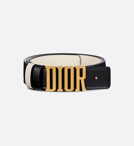 D-Fence Reversible Belt • Black and Latte Smooth Calfskin, 30 MM