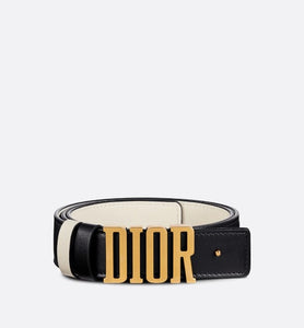 D-Fence Reversible Belt • Black and Latte Smooth Calfskin, 30 MM