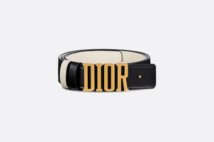 D-Fence Reversible Belt • Black and Latte Smooth Calfskin, 30 MM