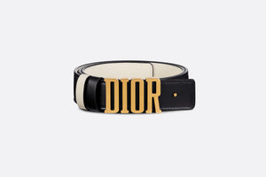 D-Fence Reversible Belt • Black and Latte Smooth Calfskin, 30 MM