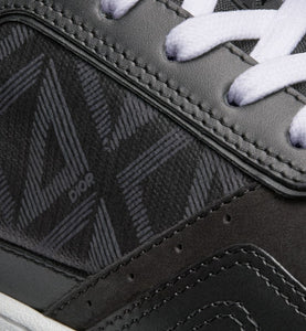 B27 Low-Top Sneaker • Black Smooth Calfskin and CD Diamond Canvas
