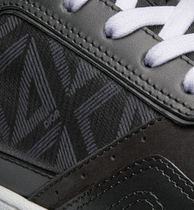 B27 Low-Top Sneaker • Black Smooth Calfskin and CD Diamond Canvas