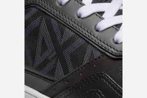 B27 Low-Top Sneaker • Black Smooth Calfskin and CD Diamond Canvas