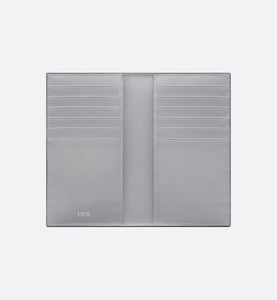 Long Bi-Fold Card Holder • Dior Gray CD Diamond Canvas