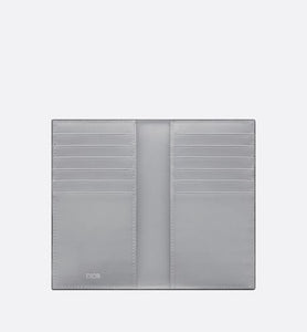 Long Bi-Fold Card Holder • Dior Gray CD Diamond Canvas